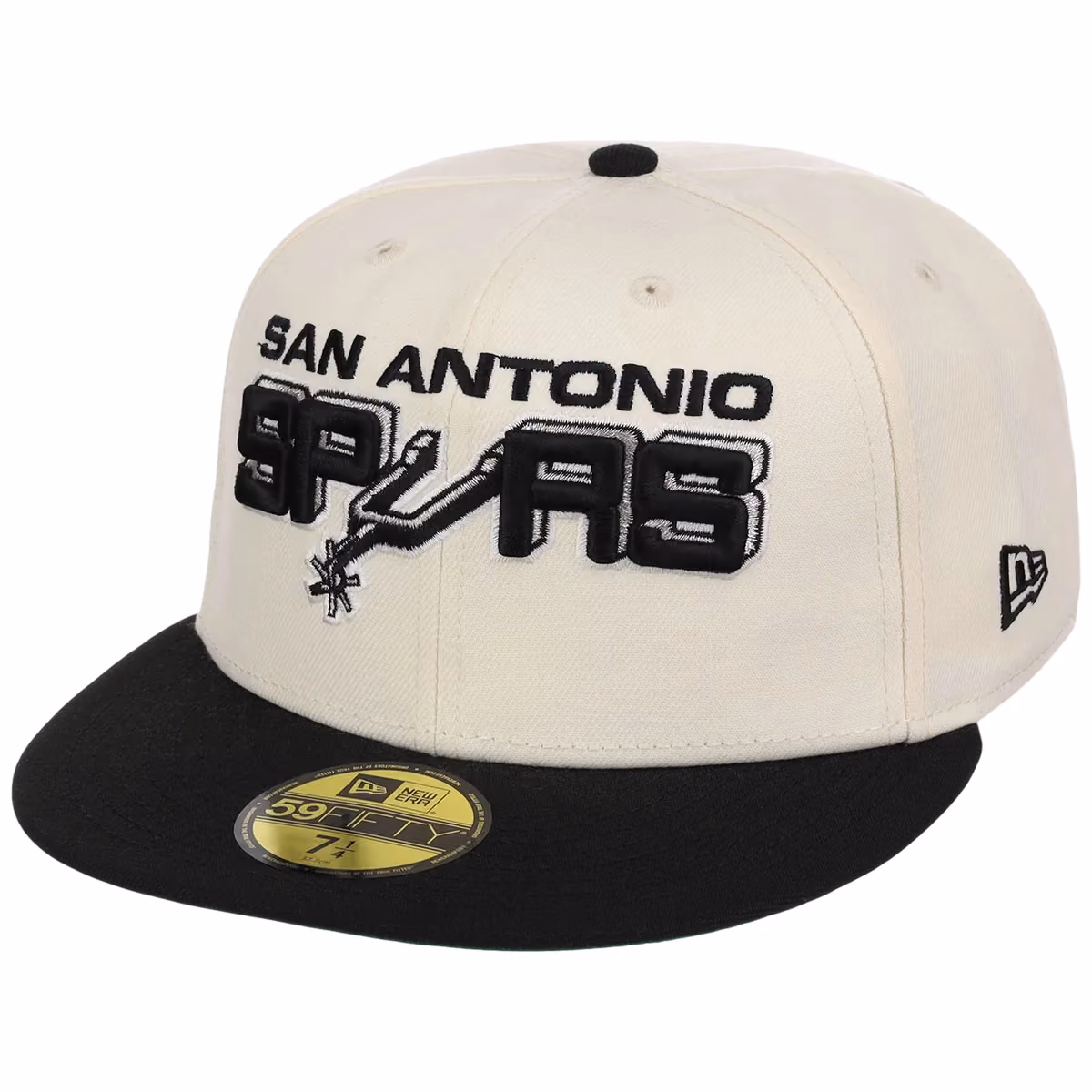 San Antonio Spurs NBA Chrome OTC New Era 59FIFTY (Chrome/Black) detail view