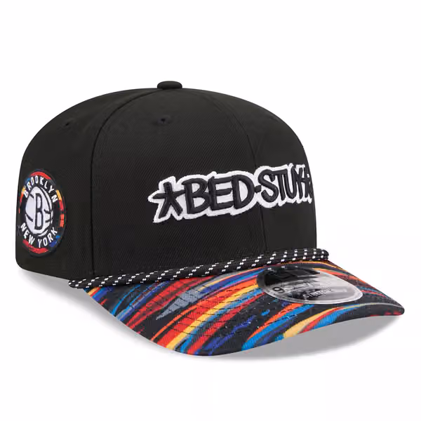 Brooklyn Nets 2025-26 NBA City Edition 9SEVENTY Stretch-Snap Cap product photo
