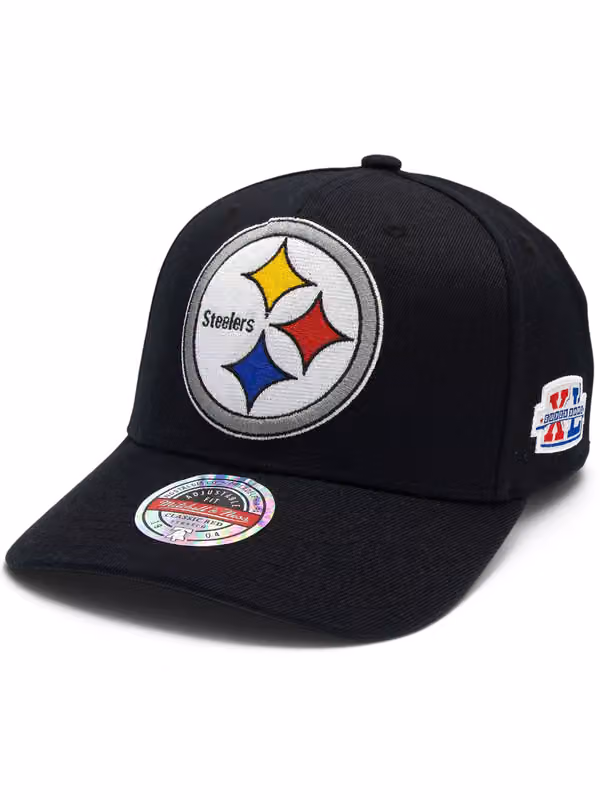 Pittsburgh Steelers Black Out Sidepatch Classic Red Stretch-Snap NFL Cap Black product photo
