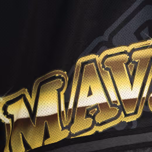 Dallas Mavericks Big Face 4.0 Mitchell & Ness NBA Shorts Black view 3