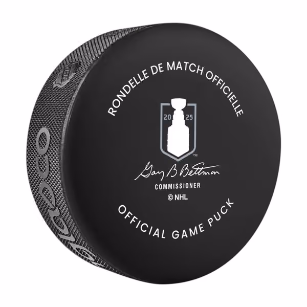 New York Islanders 2025-26 NHL Official Game Puck view 3