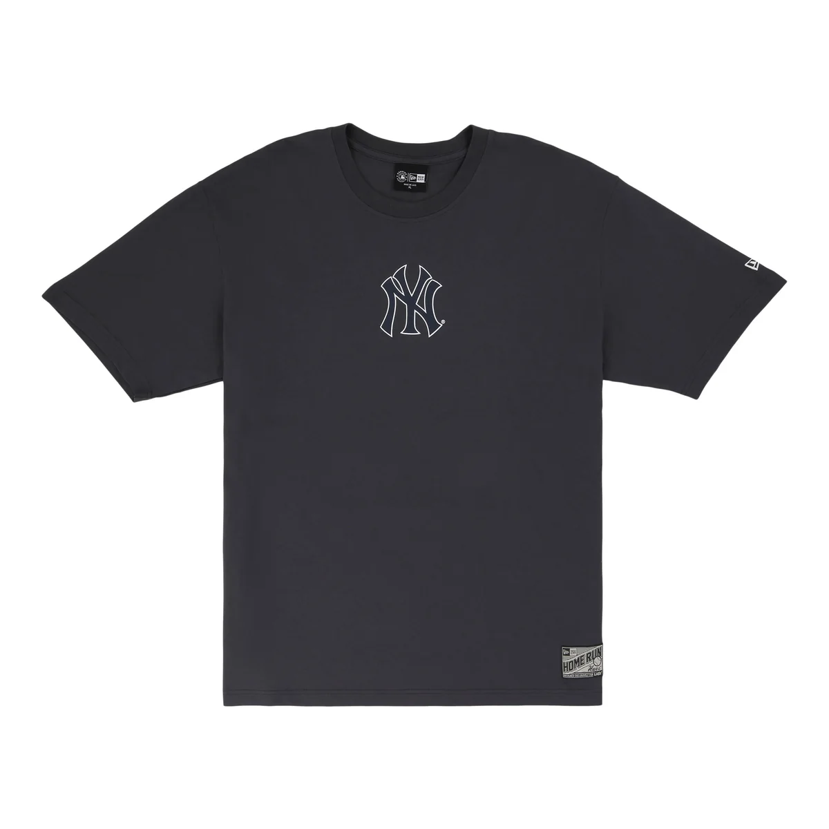 New York Yankees Spring Color Collection New Era Charcoal Tee front view