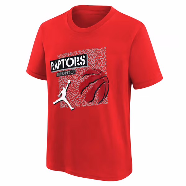 Toronto Raptors Statement Jordan NBA T-Shirt Red (YOUTH) view 1