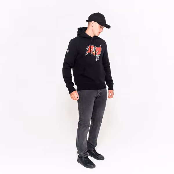 Tampa Bay Buccaneers Logo Hoodie NFL Sweatshirt Black view 5