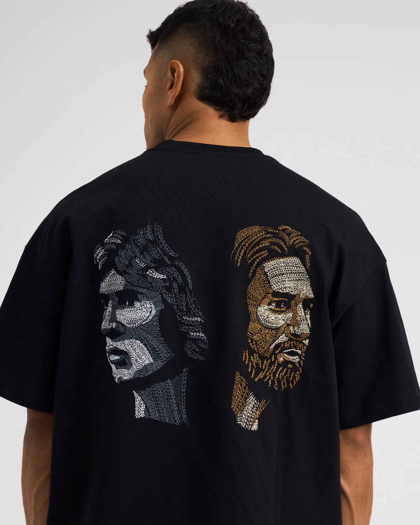 Jersevo Custom Personalized La Pulga Legacy Heavyweight T-Shirt back view