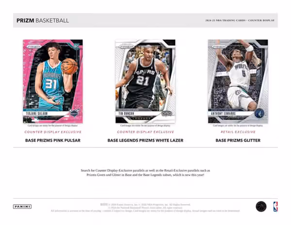 2024/25 Panini Prizm Basketball NBA Retail Box view 3