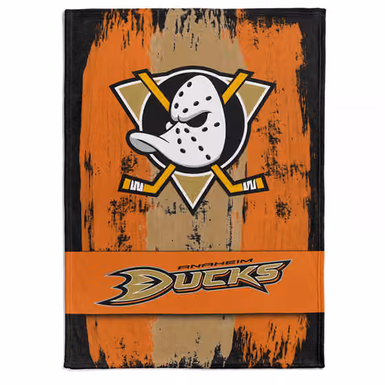 Anaheim Ducks Brush Fleece NHL Blanket view 1