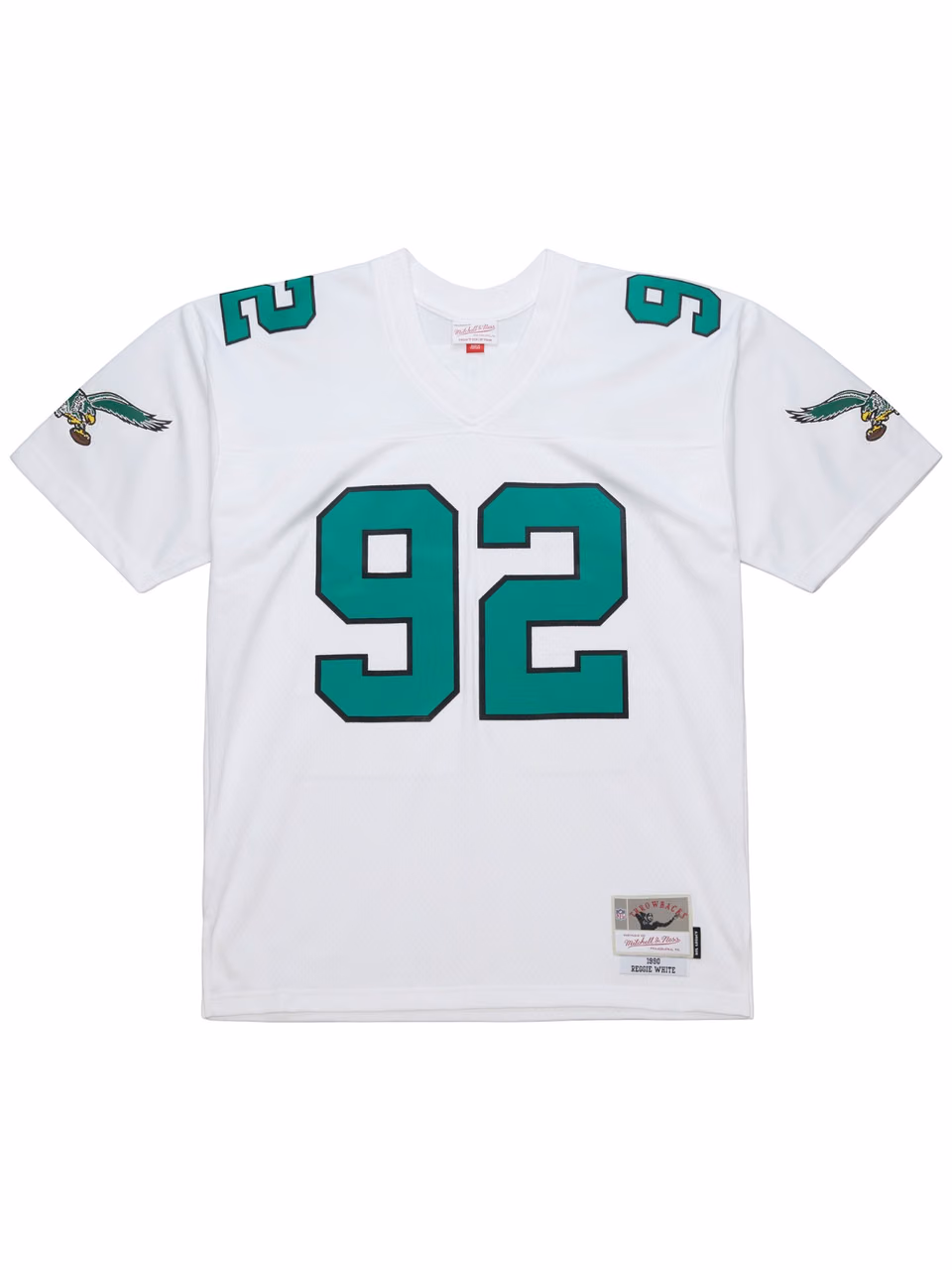 Reggie White #92 Philadelphia Eagles 1990 Legacy Throwback NFL Jersey White view 2
