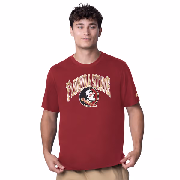 Florida State Seminoles Starter Team Arch NCAA T-Shirt Red view 1