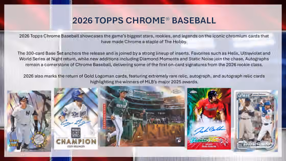 2026 Topps Chrome Baseball MLB Blaster Box view 3