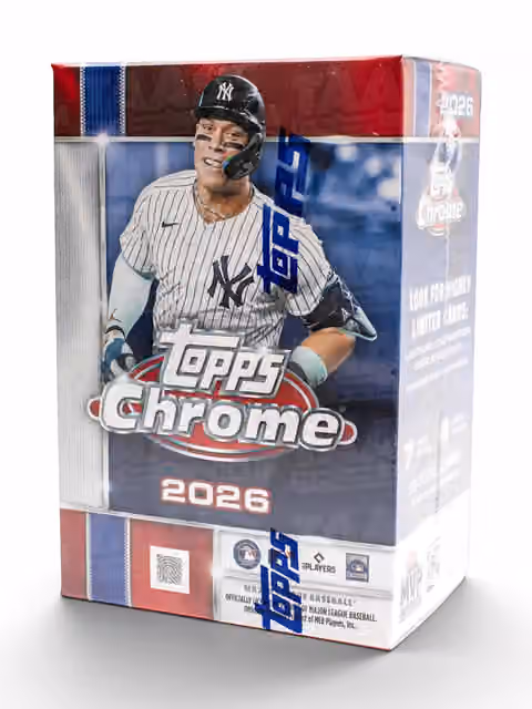 2026 Topps Chrome Baseball MLB Blaster Box view 1