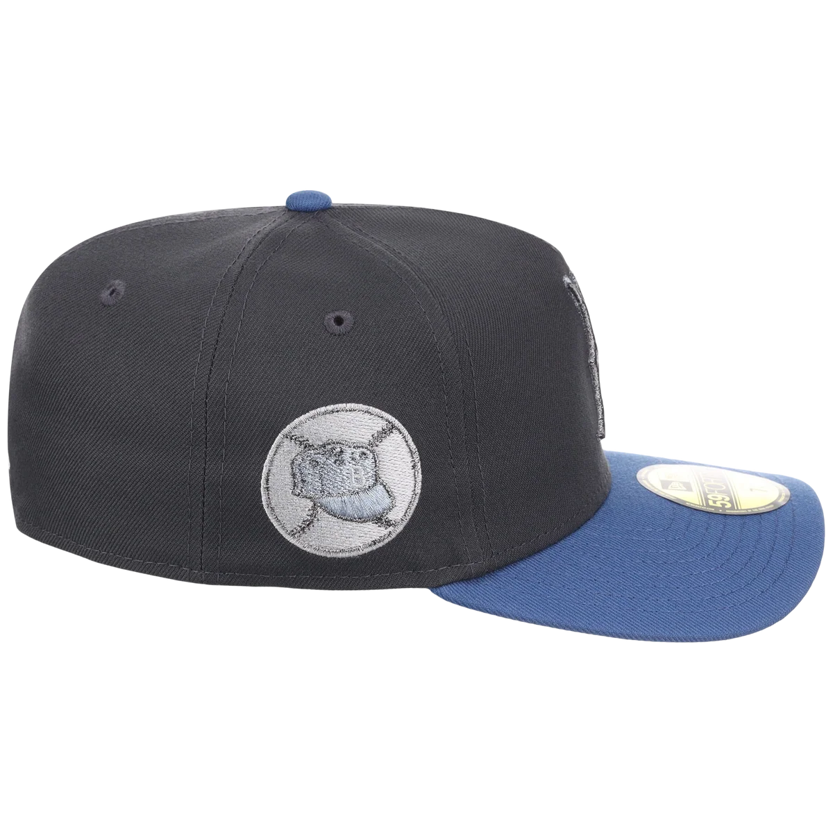 Brooklyn Dodgers MLB Indigo Steel New Era 59FORTY detail view