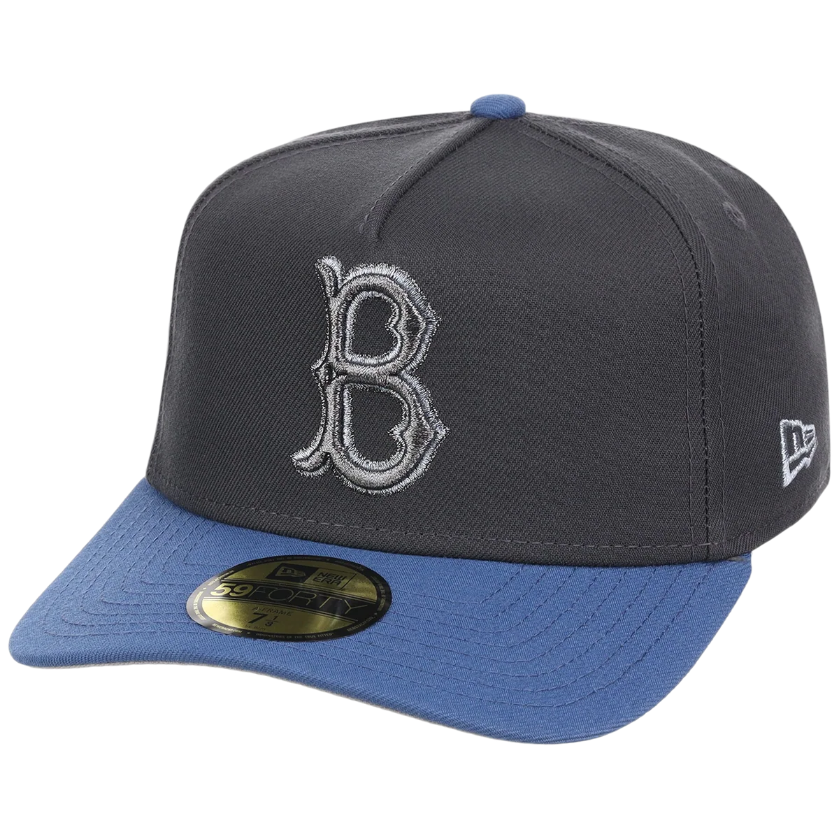 Brooklyn Dodgers MLB Indigo Steel New Era 59FORTY detail view