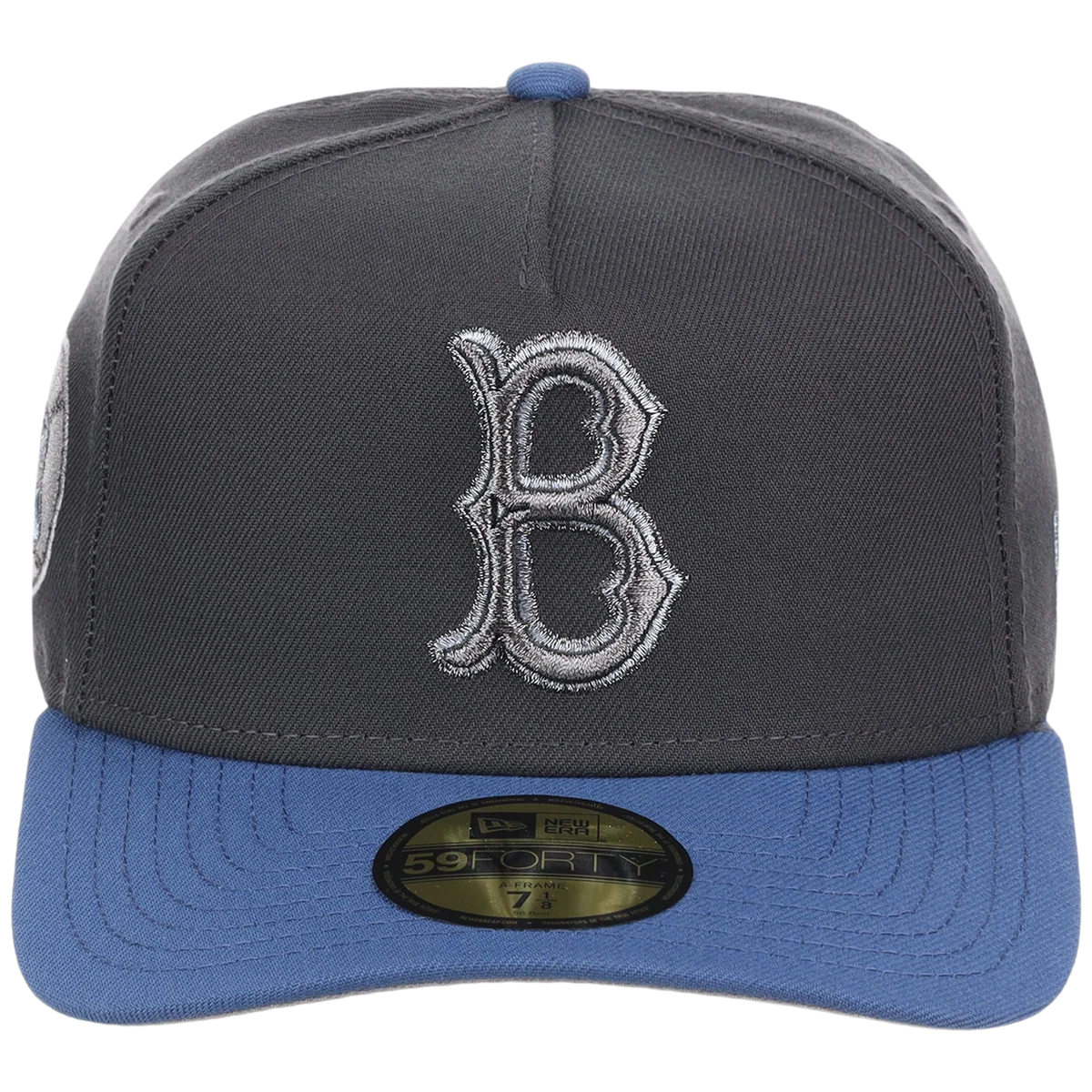 Brooklyn Dodgers MLB Indigo Steel New Era 59FORTY detail view