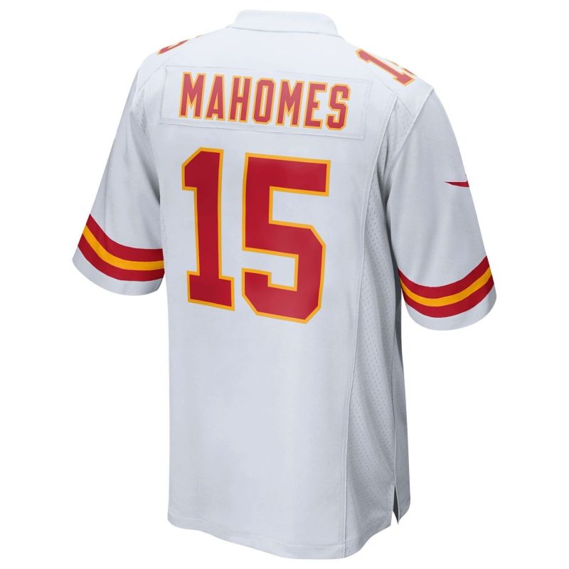 Patrick Mahomes #15 Kansas City Chiefs Game NFL Jersey White view 3