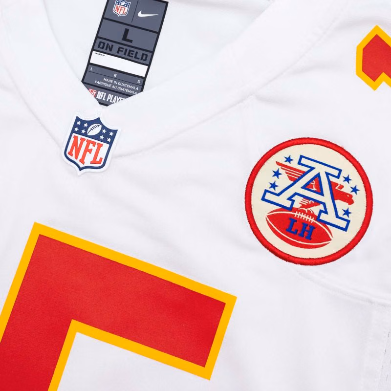 Patrick Mahomes #15 Kansas City Chiefs Game NFL Jersey White view 5
