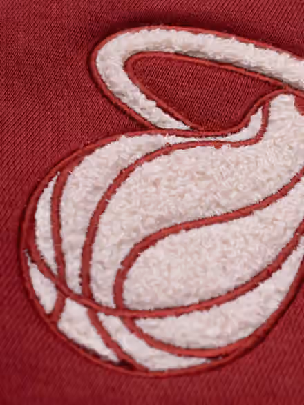 Miami Heat Letterman Hooded NBA Jacket Red view 3