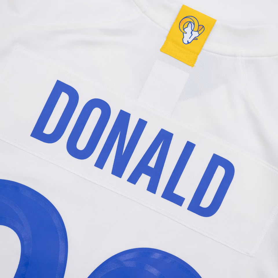 Aaron Donald #99 Los Angeles Rams Nike Game NFL Football Jersey White view 4