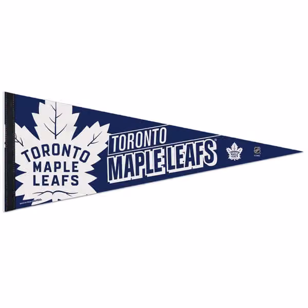 Toronto Maple Leafs Big Logo Premium NHL Pennant view 1