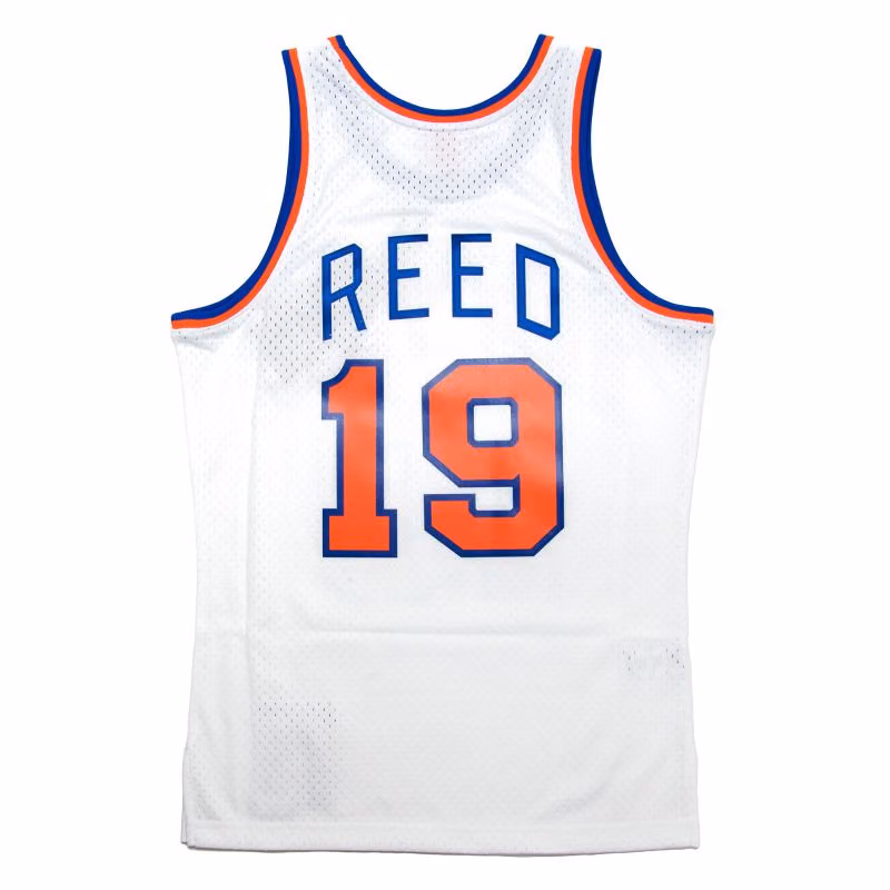 Willis Reed #19 New York Knicks 1969-70 Mitchell & Ness Swingman NBA Jersey White view 2