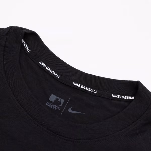 Miami Marlins Early Work 2025 MLB Authentic Nike Tri-Blend T-Shirt Black view 5