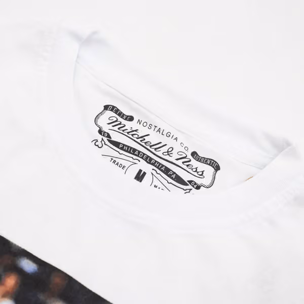 Mark & Patrick New York Knicks Mitchell & Ness Photo NBA T-Shirt view 4