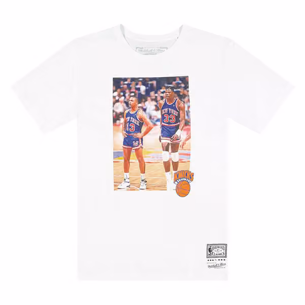 Mark & Patrick New York Knicks Mitchell & Ness Photo NBA T-Shirt view 1