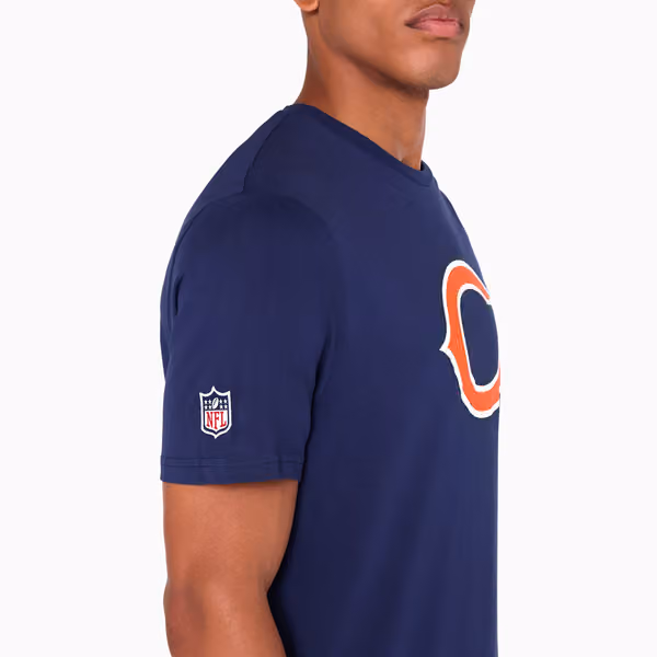 Chicago Bears Team Logo New Era NFL T-Shirt Navy view 3