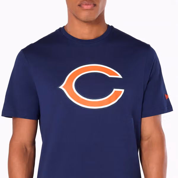 Chicago Bears Team Logo New Era NFL T-Shirt Navy view 6