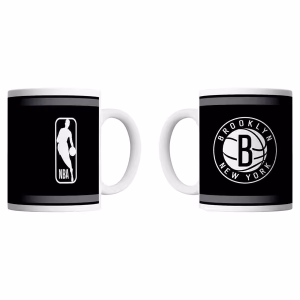 Brooklyn Nets Logo & Shield NBA Mug (330 ml) view 1