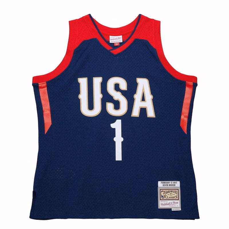 Devin Booker #1 All-Star Weekend 2017 Swingman NBA Jersey Blue view 1