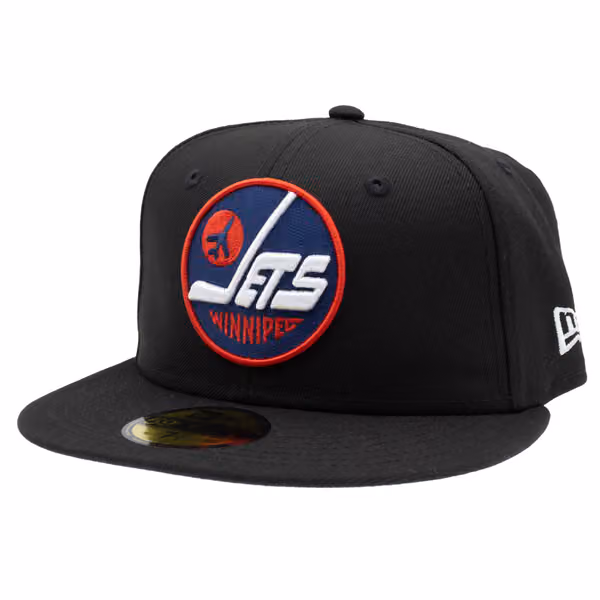 Winnipeg Jets Alternate Logo 59FIFTY Fitted NHL Cap Black product photo