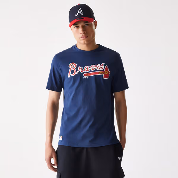Atlanta Braves Team Logo MLB T-Shirt Navy view 1
