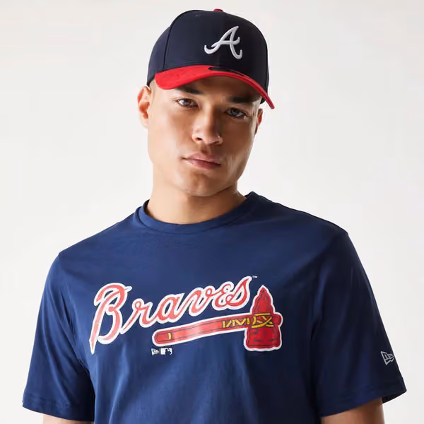 Atlanta Braves Team Logo MLB T-Shirt Navy view 3