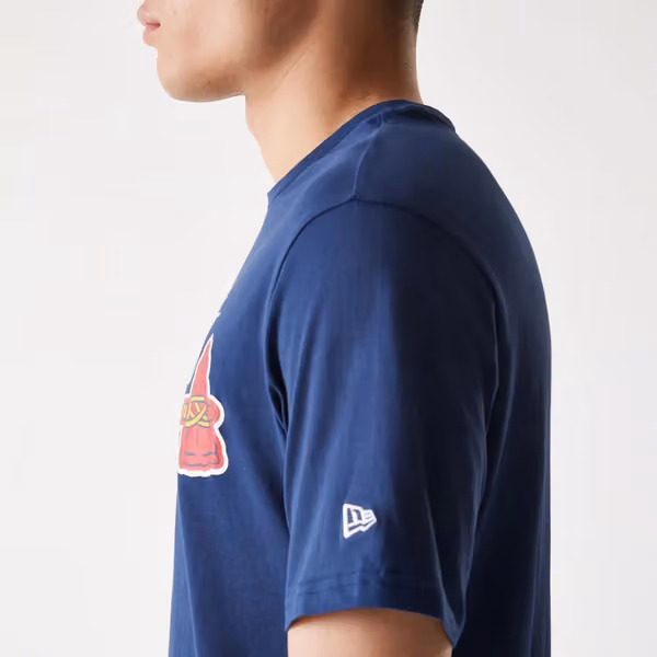 Atlanta Braves Team Logo MLB T-Shirt Navy view 5