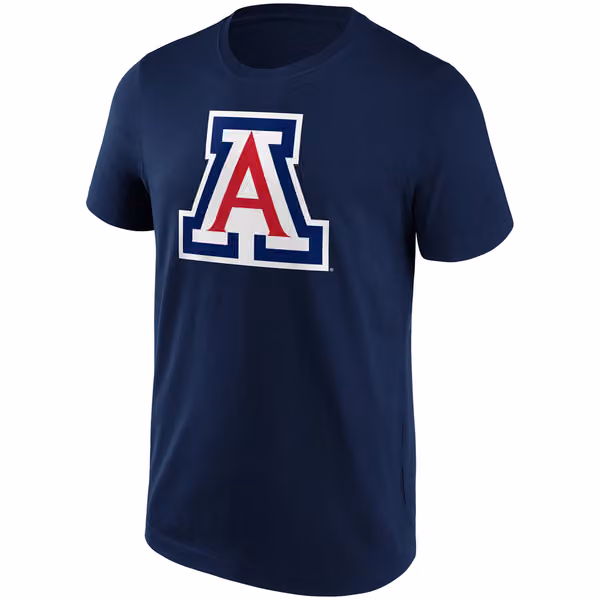 Arizona Wildcats Primary Logo NCAA T-Shirt Navy view 1