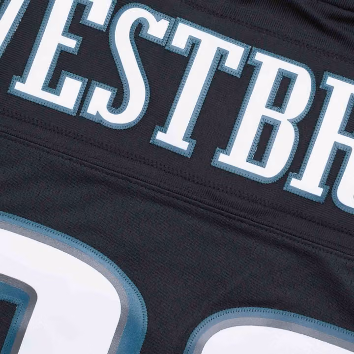 Brian Westbrook #36 Philadelphia Eagles Mitchell & Ness Throwback NFL Jersey Black view 5