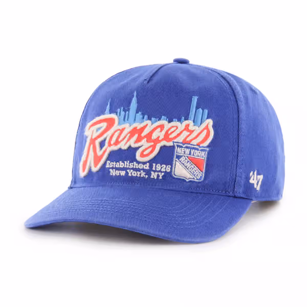 New York Rangers Hitch Charlton '47 Adjustable NHL Cap Blue product photo