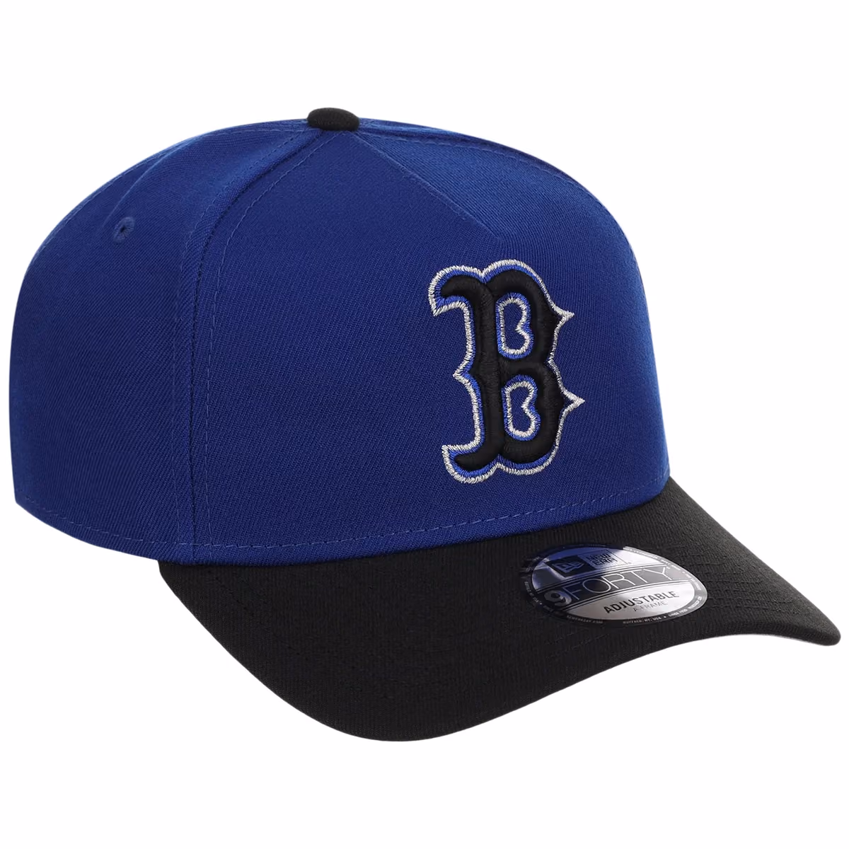 Boston Red Sox MLB Royal x Black FASHION CORE New Era 9FORTY A-Frame front view