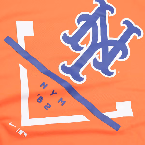 New York Mets Icon Nike Legend MLB T-Shirt Orange view 3