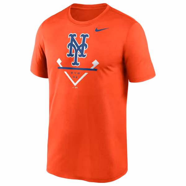 New York Mets Icon Nike Legend MLB T-Shirt Orange view 1
