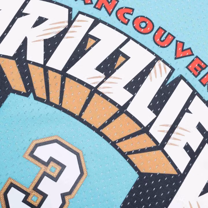 Shareef Abdur-Rahim #3 Vancouver Grizzlies 1996-97 Swingman NBA Jersey Teal view 6