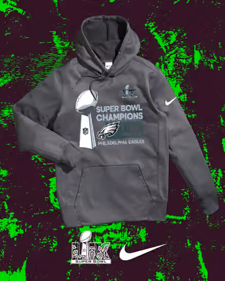 Philadelphia Eagles Super Bowl LIX Champions Locker Room Nike NFL Hoodie view 4