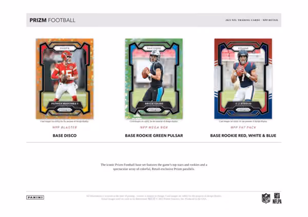 2023 Panini Prizm Football NFL Mega Box view 2