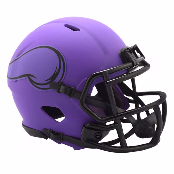 Minnesota Vikings Rave Alternate NFL Speed Mini Helmet Purple view 1