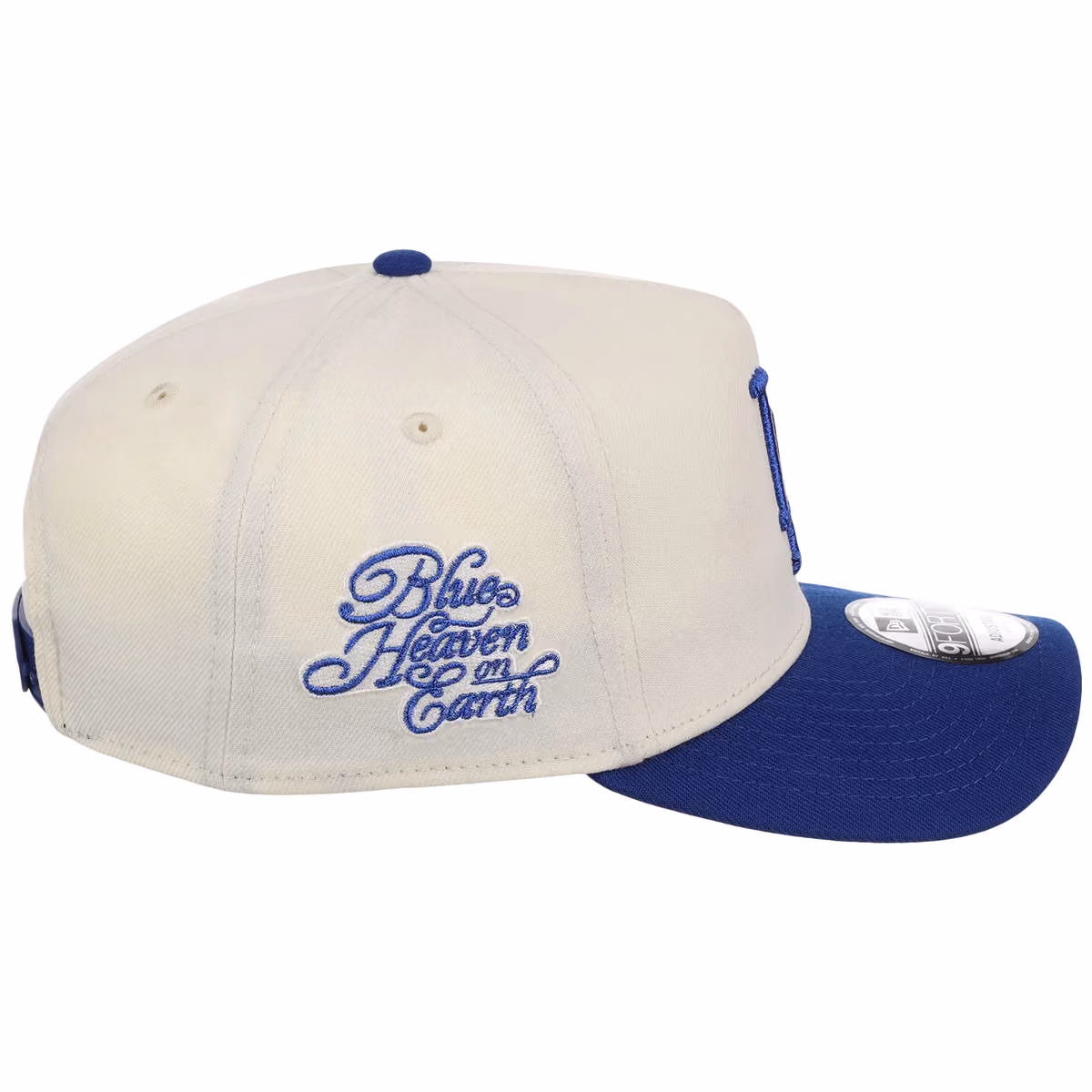 Los Angeles Dodgers Blue Heaven New Era 9FORTY A-Frame (Chrome/Royal) detail view