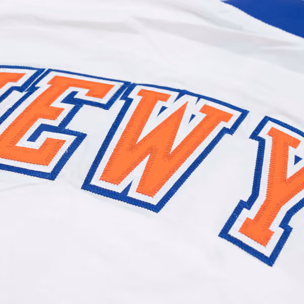 New York Knicks 1993-94 Authentic Warm Up NBA Jacket White view 5