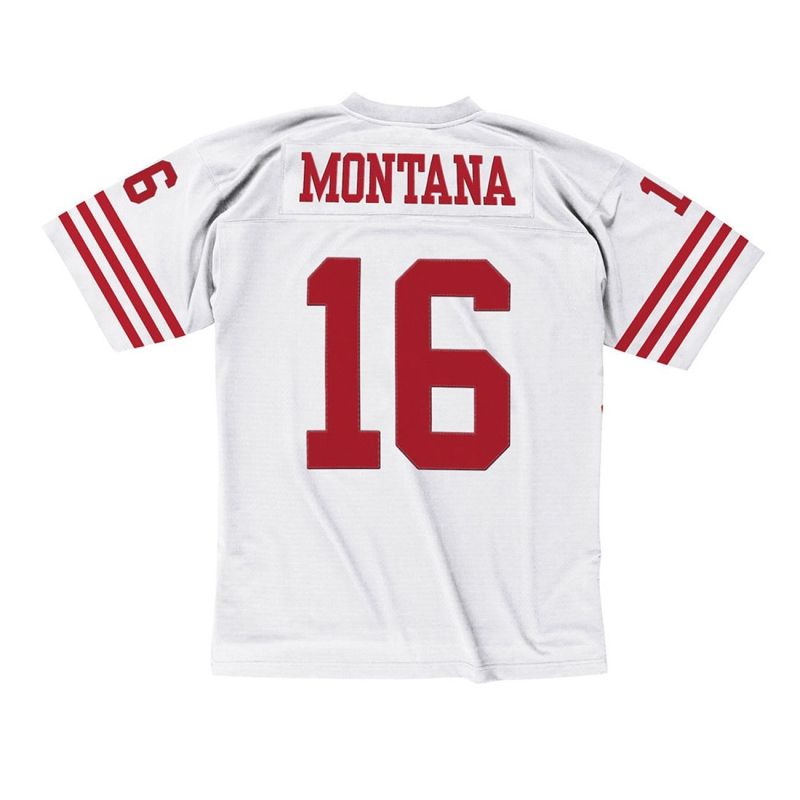 Joe Montana #16 San Francisco 49ers 1990 Legacy Throwback NFL Jersey White view 3