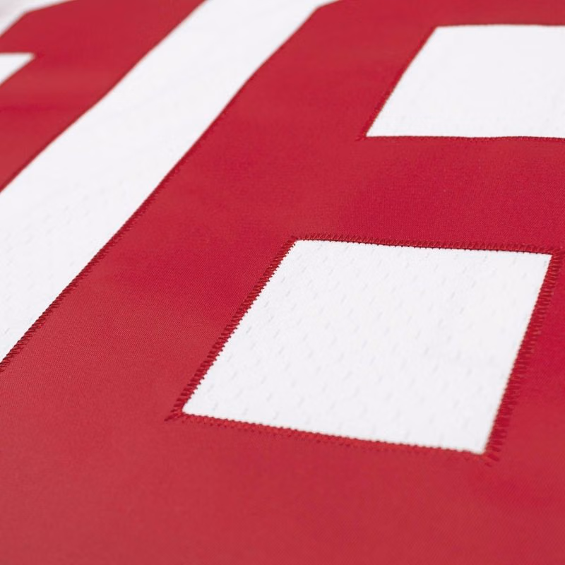 Joe Montana #16 San Francisco 49ers 1990 Legacy Throwback NFL Jersey White view 5