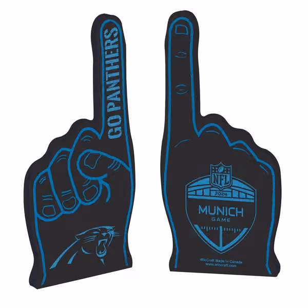 2024 NFL Munich Game Carolina Panthers Foam Finger view 1